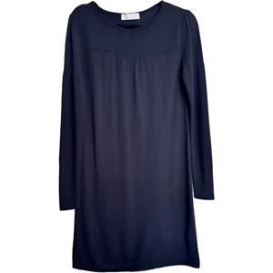 ALPHA MASSIMO REBECCHI Sweater Dress Knit Wool Blend Size 44 / M Black Pullover